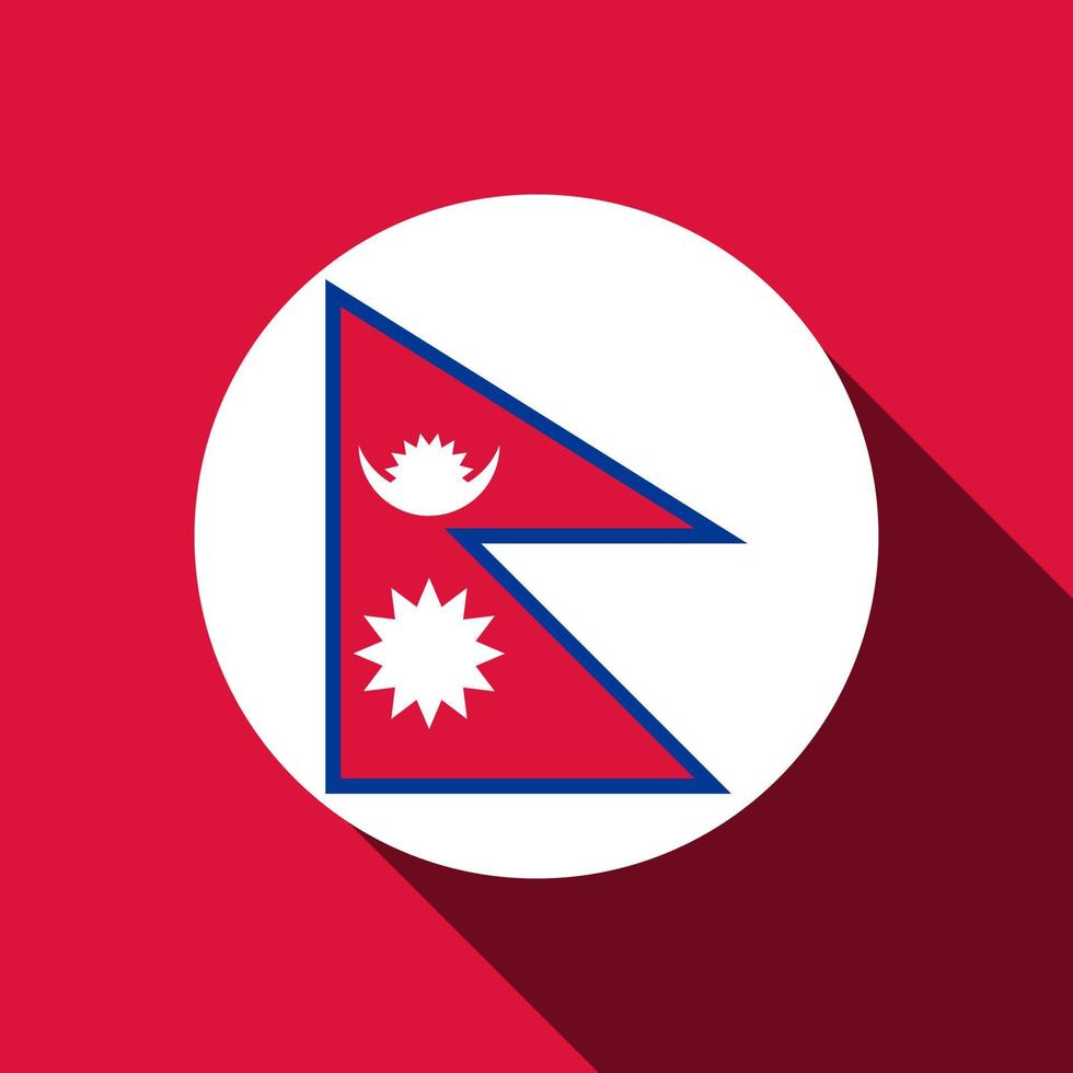 Country Nepal. Nepal flag. Vector illustration.