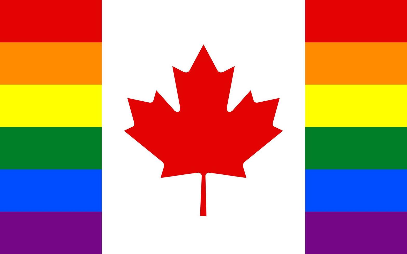 Pride flag of Canada. Vector illustration.