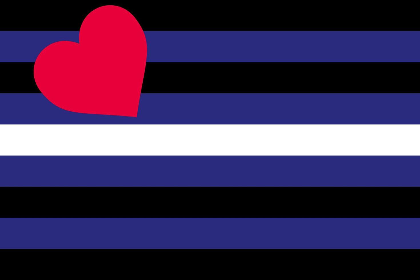 Leather Pride Flag. Vector illustration.