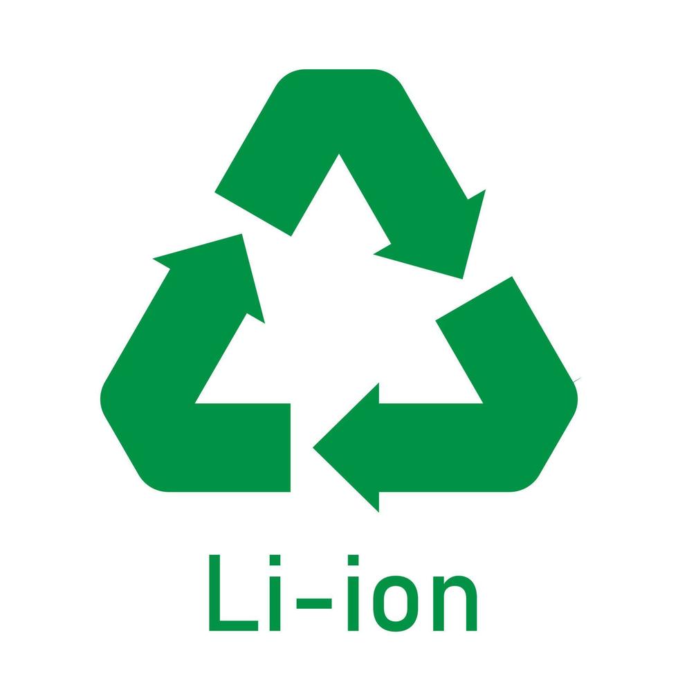 Battery recycle sign, vector illustration, sign. 9760942 Vector Art at Vecteezy