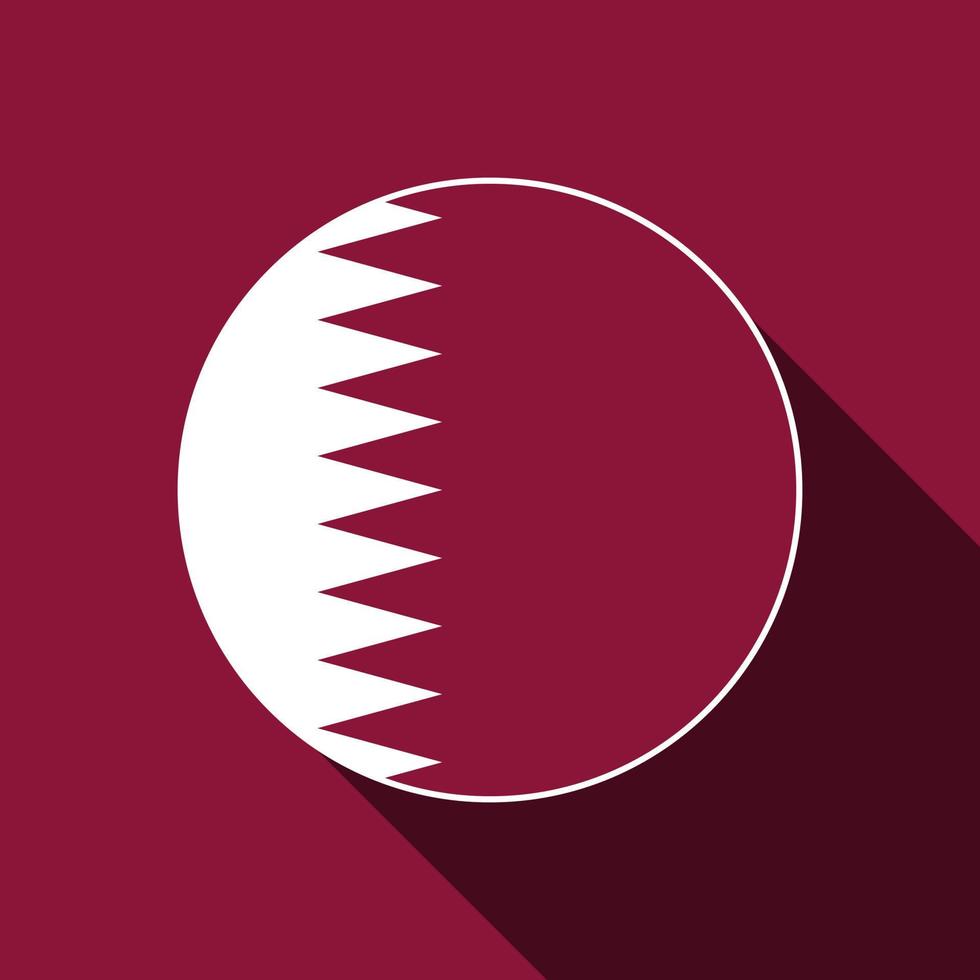 Country Qatar. Qatar flag. Vector illustration.