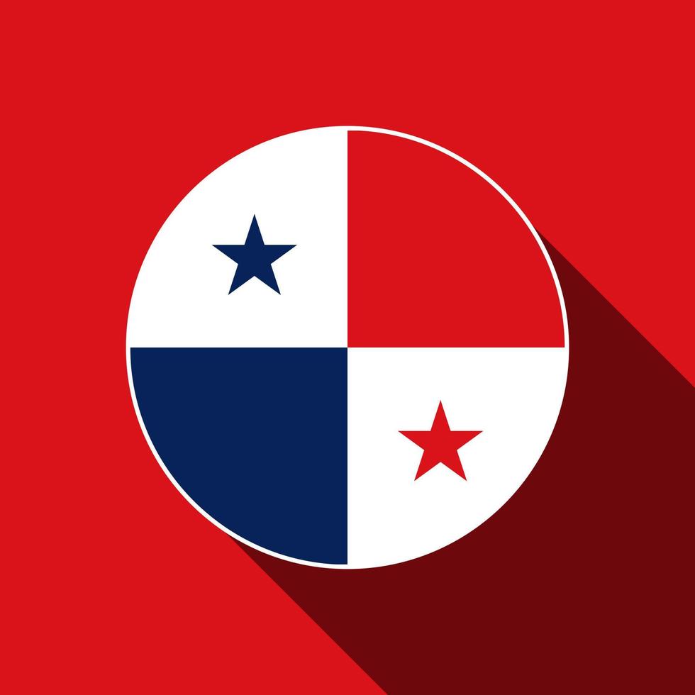 país Panamá. bandera panameña. ilustración vectorial vector