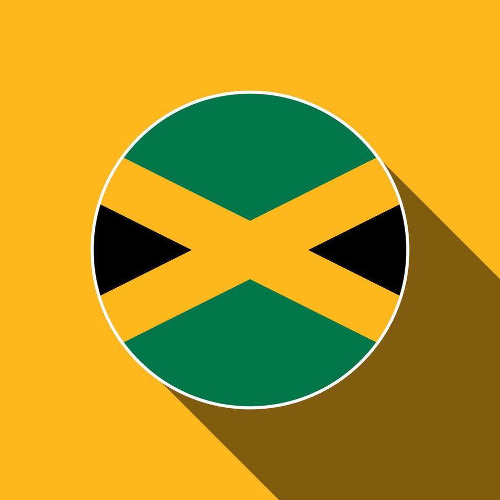 país jamaica. bandera jamaicana. ilustración vectorial vector