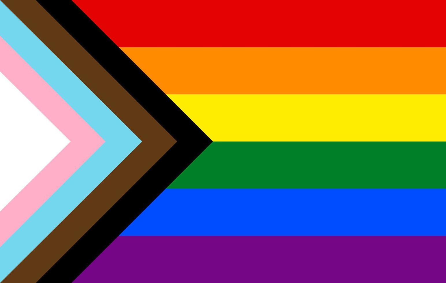 nueva bandera del orgullo lgbtq. ilustración vectorial. vector