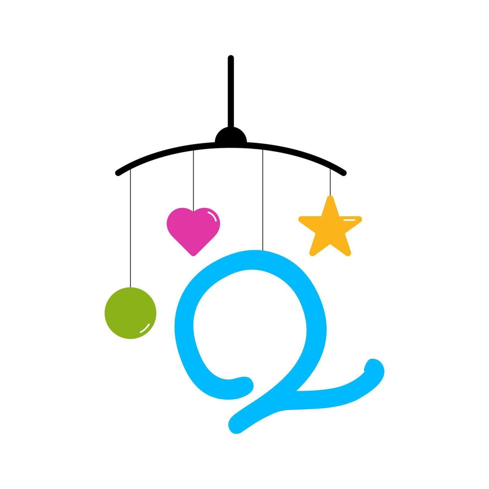 Initial Q Baby Toy 9761032 Vector Art at Vecteezy