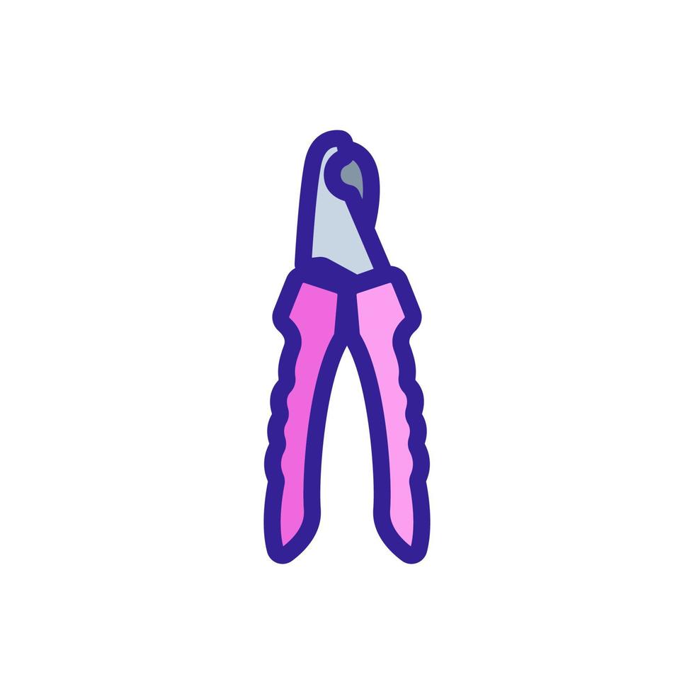 pruning shears icon vector outline illustration