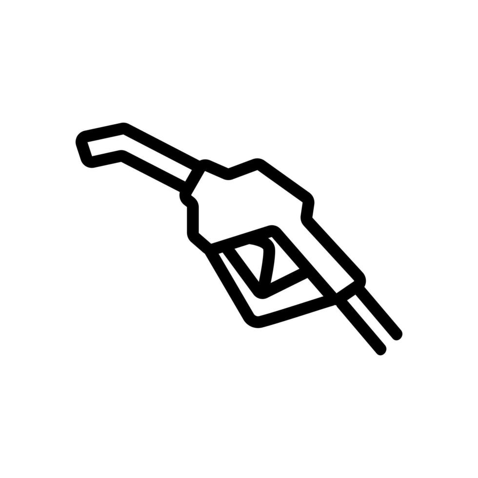 pistola de reabastecimiento con ilustración de contorno vectorial de icono de palanca vector