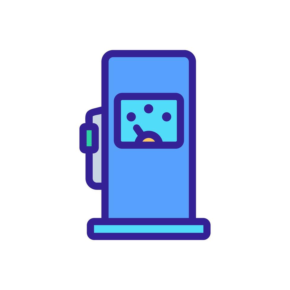 gas control indicator icon vector outline illustration