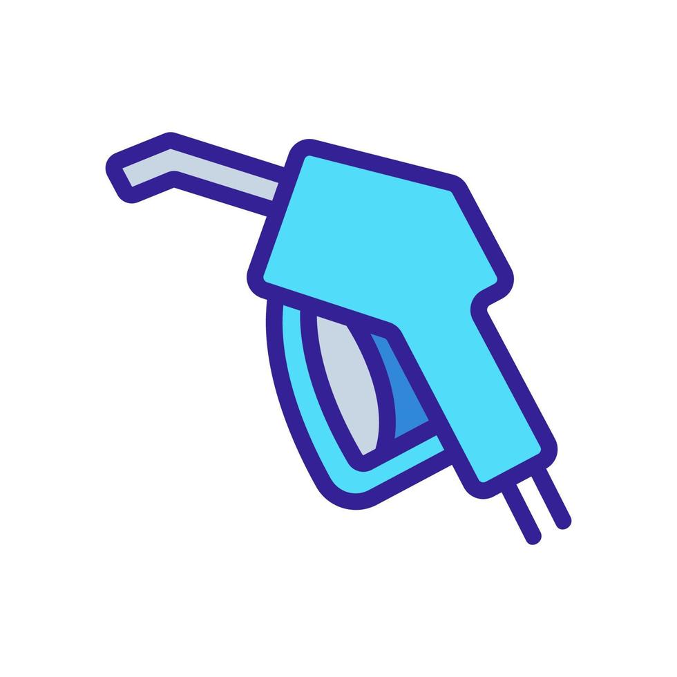 ilustración de contorno de vector de icono de grúa de pistola de reabastecimiento