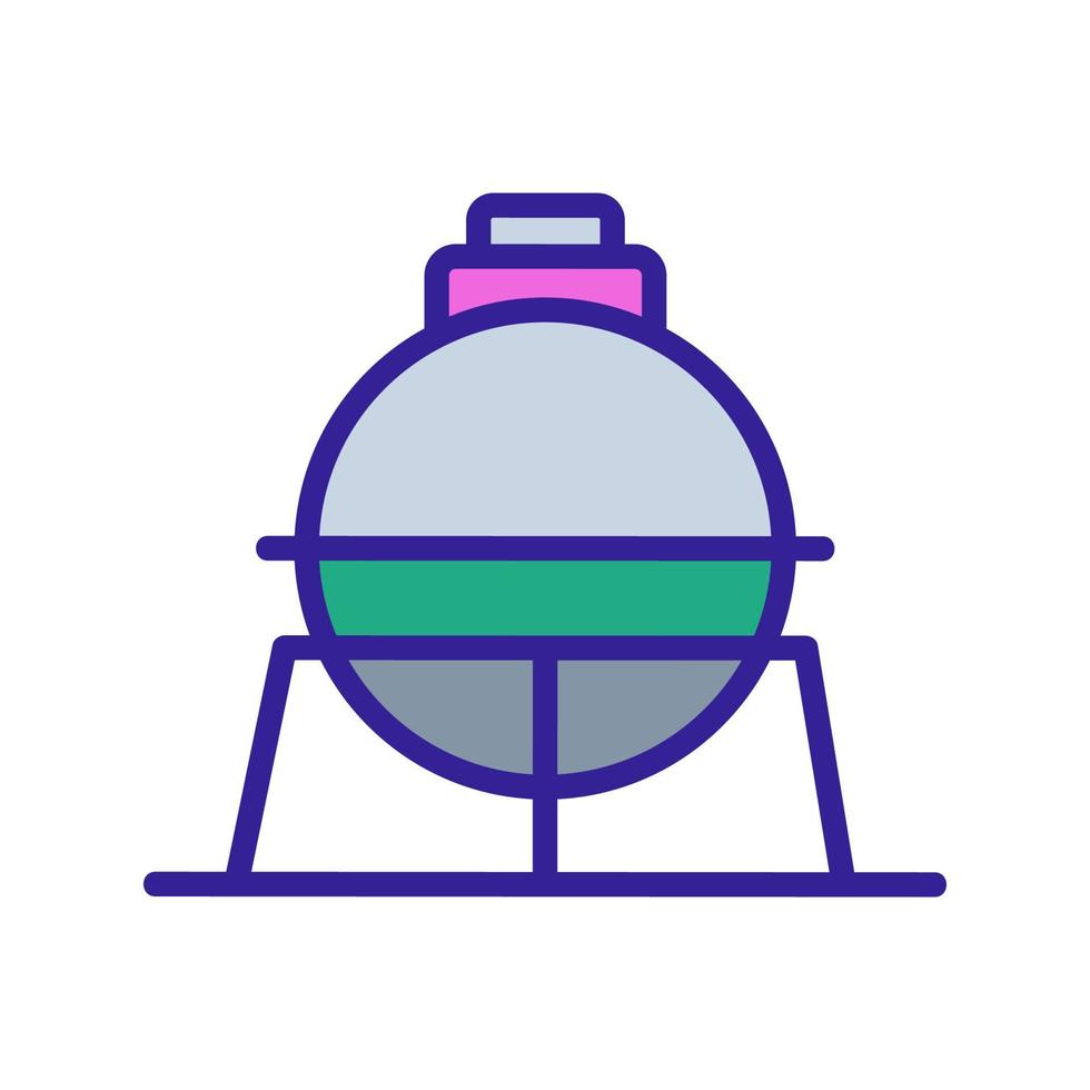 fuel oil icon vector storage. Isolated contour symbol illustration