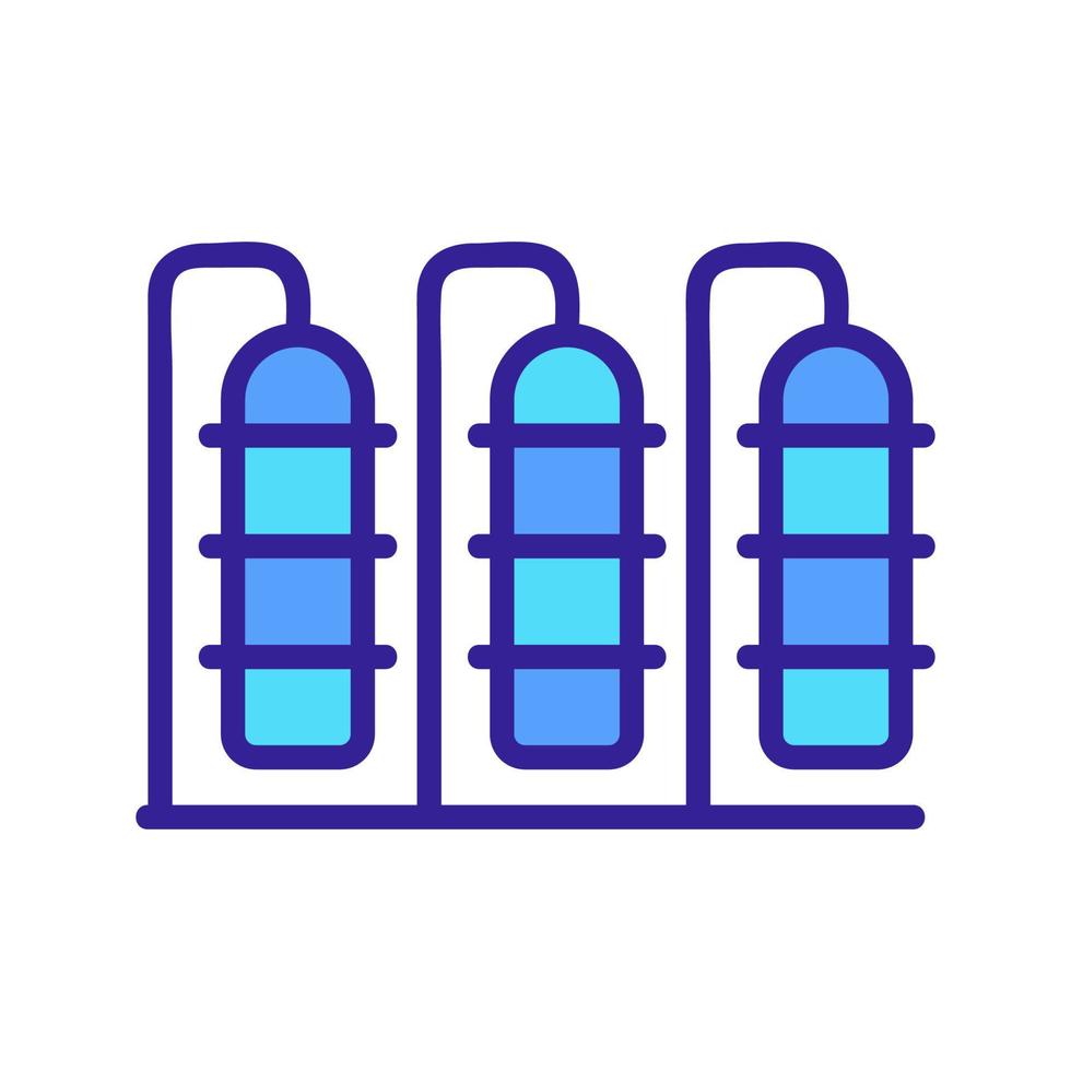 Fuel production icon vector. Isolated contour symbol illustration vector