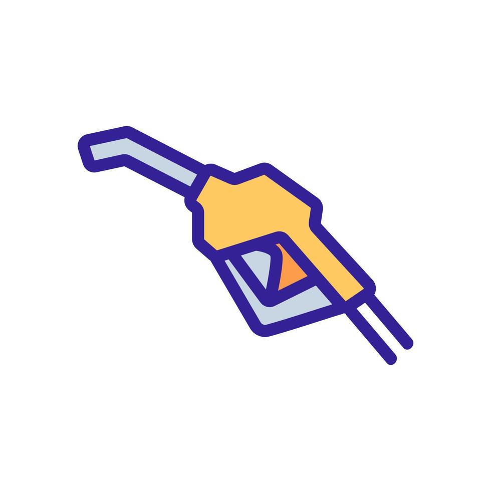 pistola de reabastecimiento con ilustración de contorno vectorial de icono de palanca vector