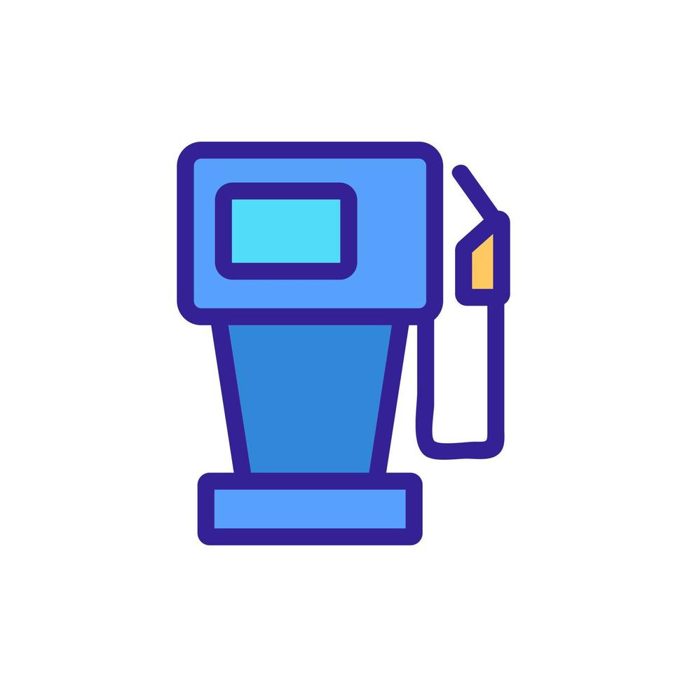 mechanical refueling gun with counter icon vector outline illustration