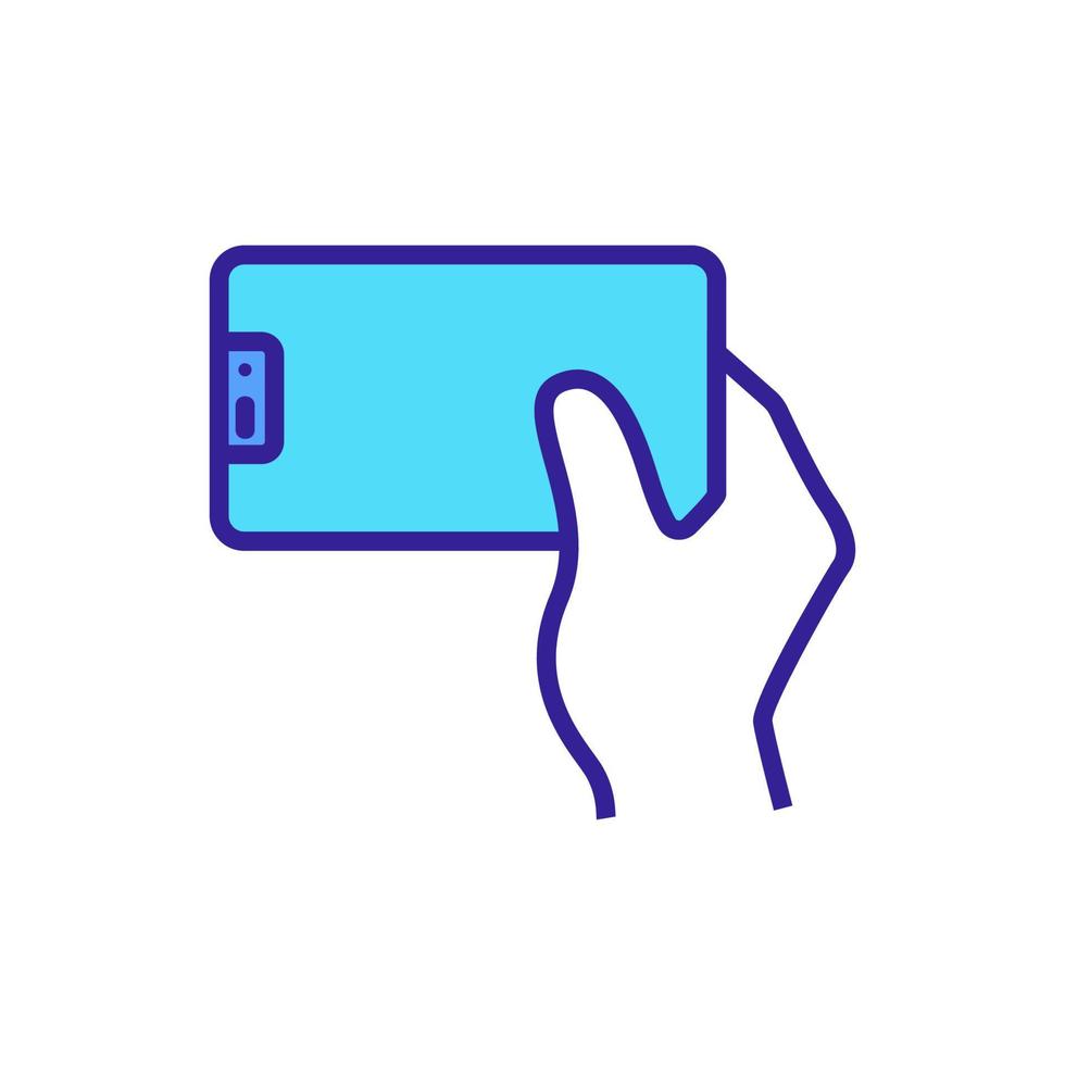phone icon vector outline illustration