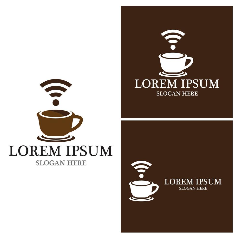 Coffee cup Logo Template vector