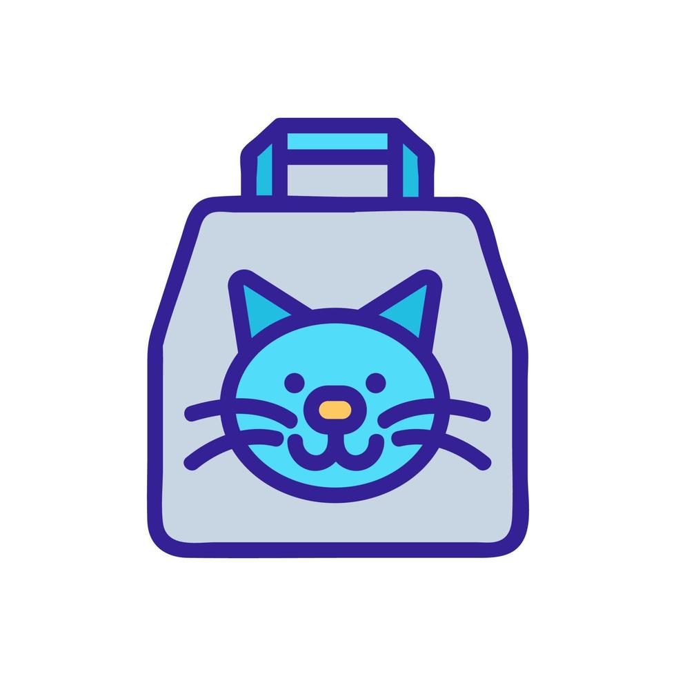 cat litter Icon vector. Isolated contour symbol illustration vector
