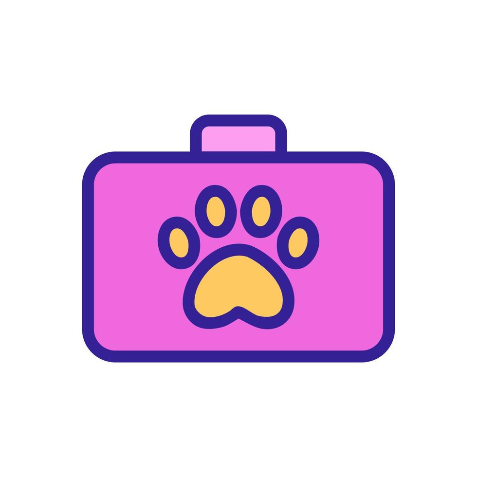 pet clinic Icon vector. Isolated contour symbol illustration vector