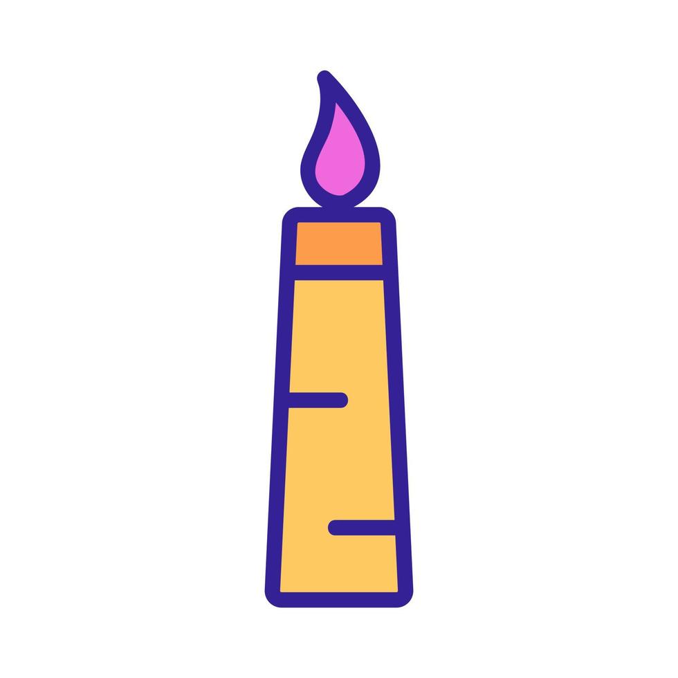 gas torch icon vector. Isolated contour symbol illustration vector