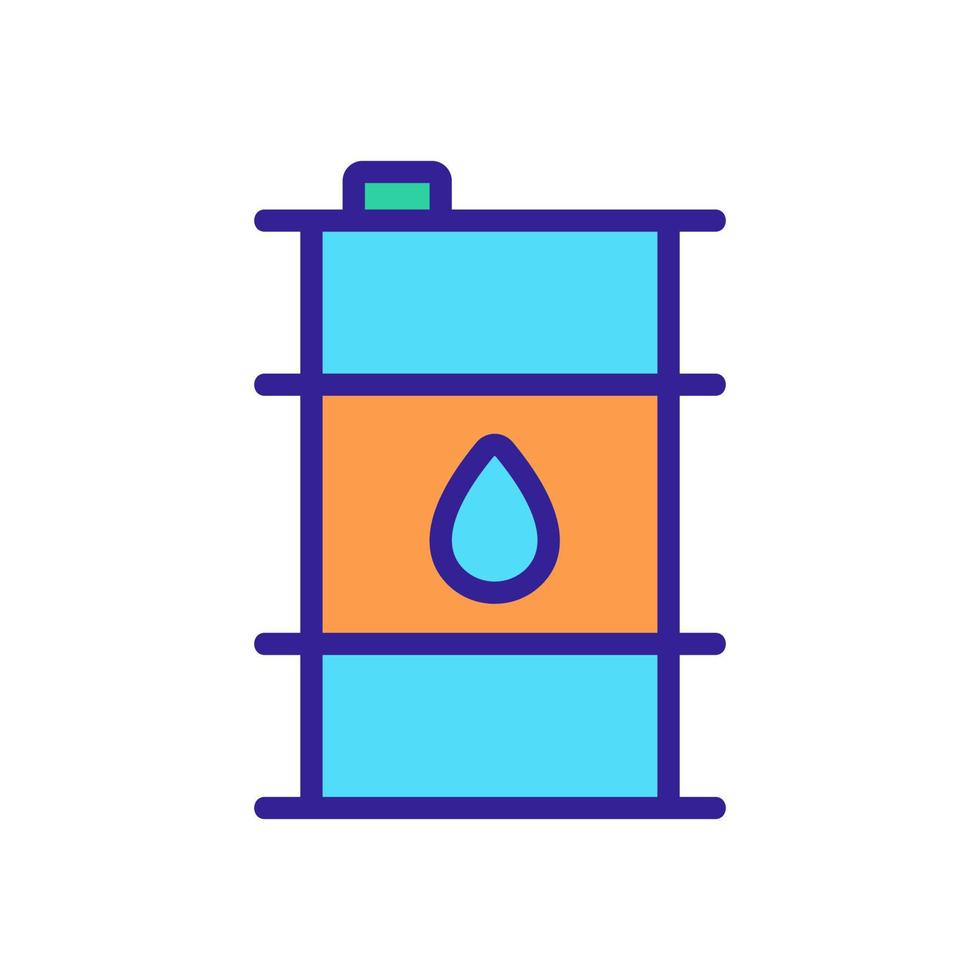canister with oil icon vector. Isolated contour symbol illustration vector
