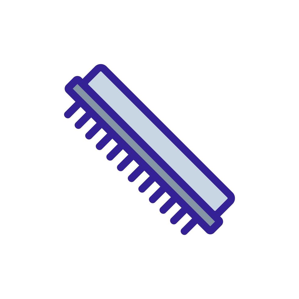 brush comb icon vector outline illustration