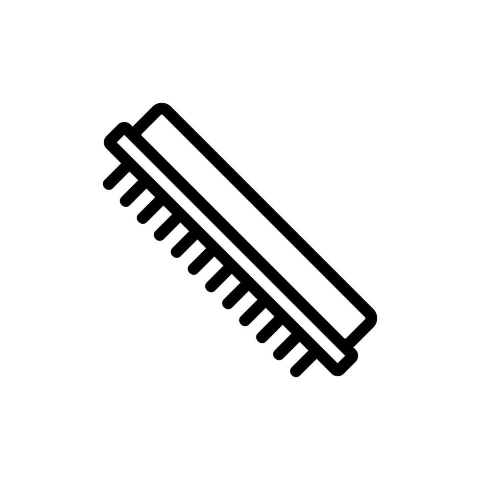 brush comb icon vector outline illustration