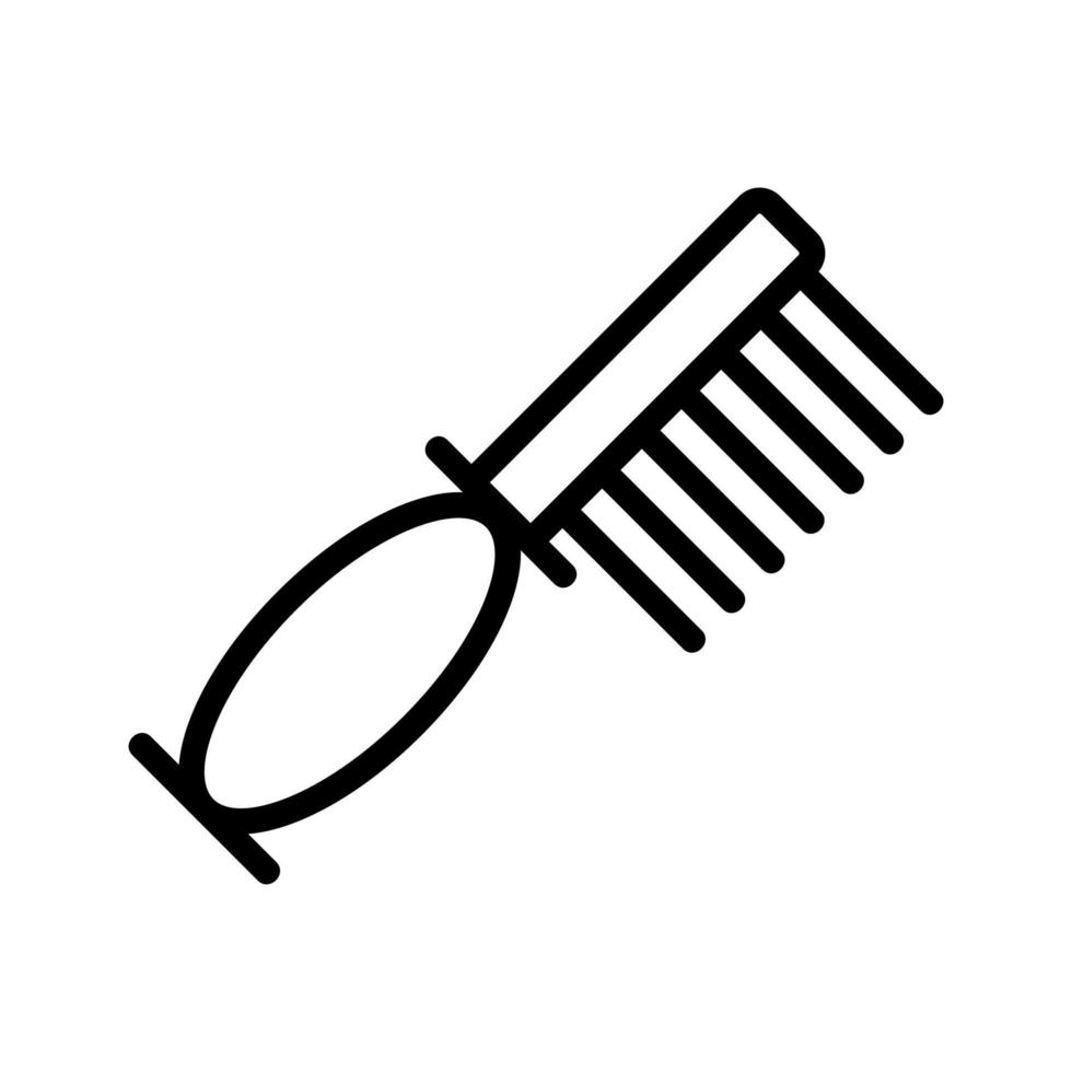 large clove comb icon vector outline illustration