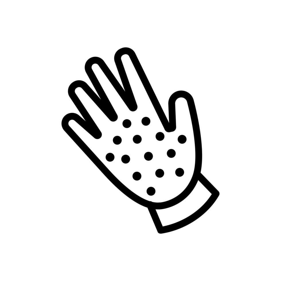 ilustración de contorno de vector de icono de guantes protectores