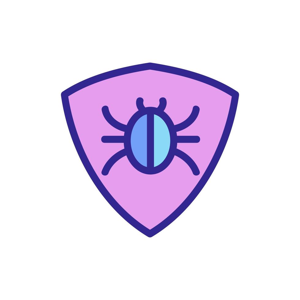 Insect control icon vector. Isolated contour symbol illustration vector