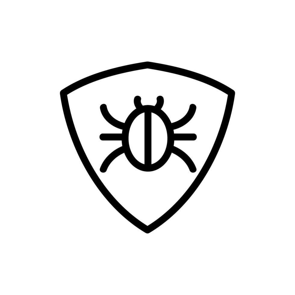 Insect control icon vector. Isolated contour symbol illustration vector