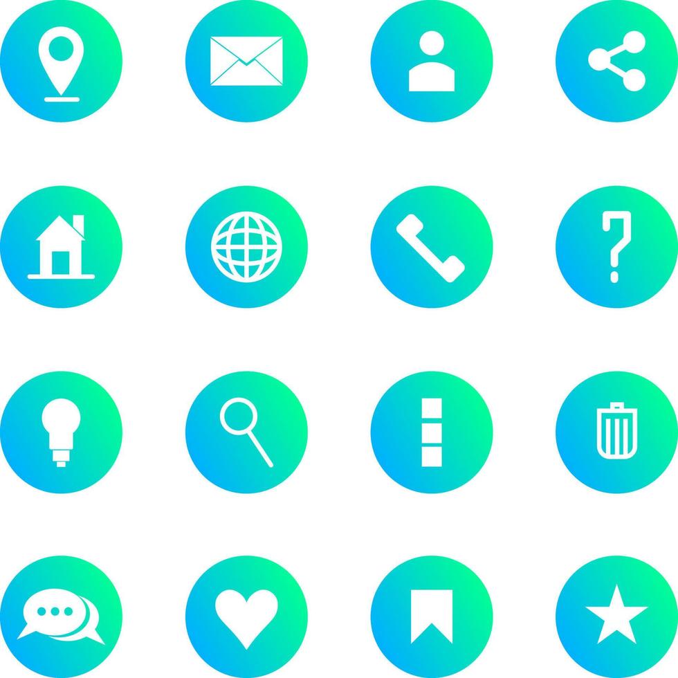 set icon bussines for web vector