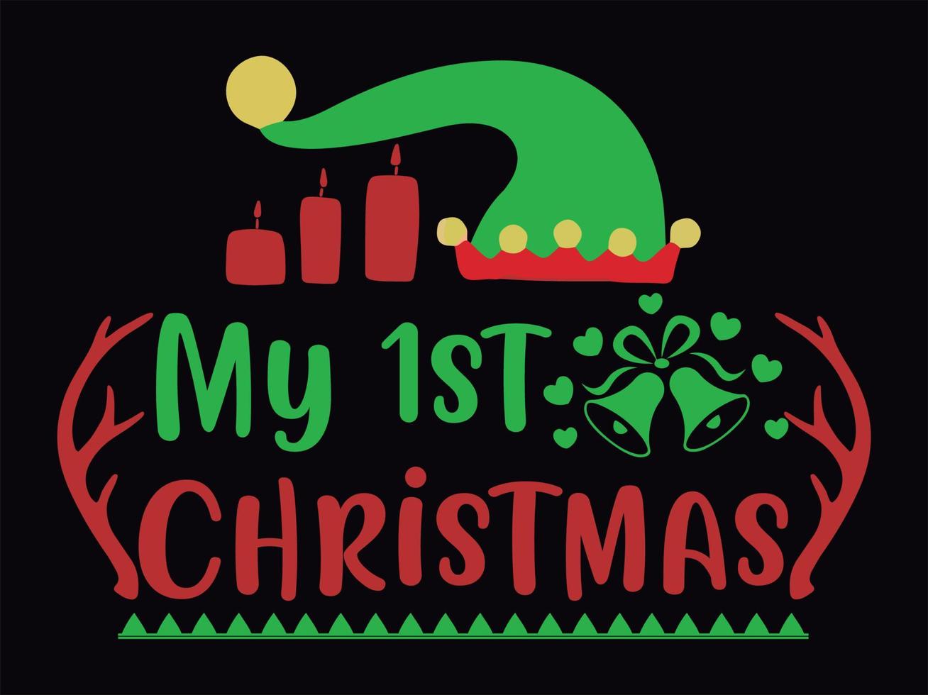 Christmas t-shirt design vector file