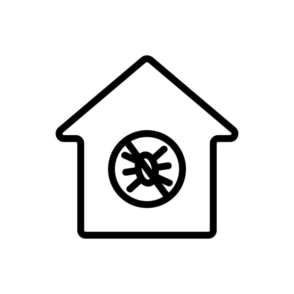 Insect control icon vector. Isolated contour symbol illustration vector