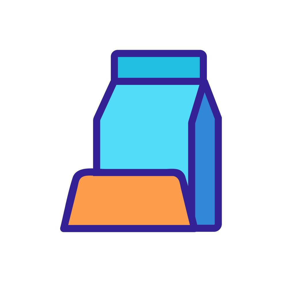 Pet bowl icon vector. Isolated contour symbol illustration vector