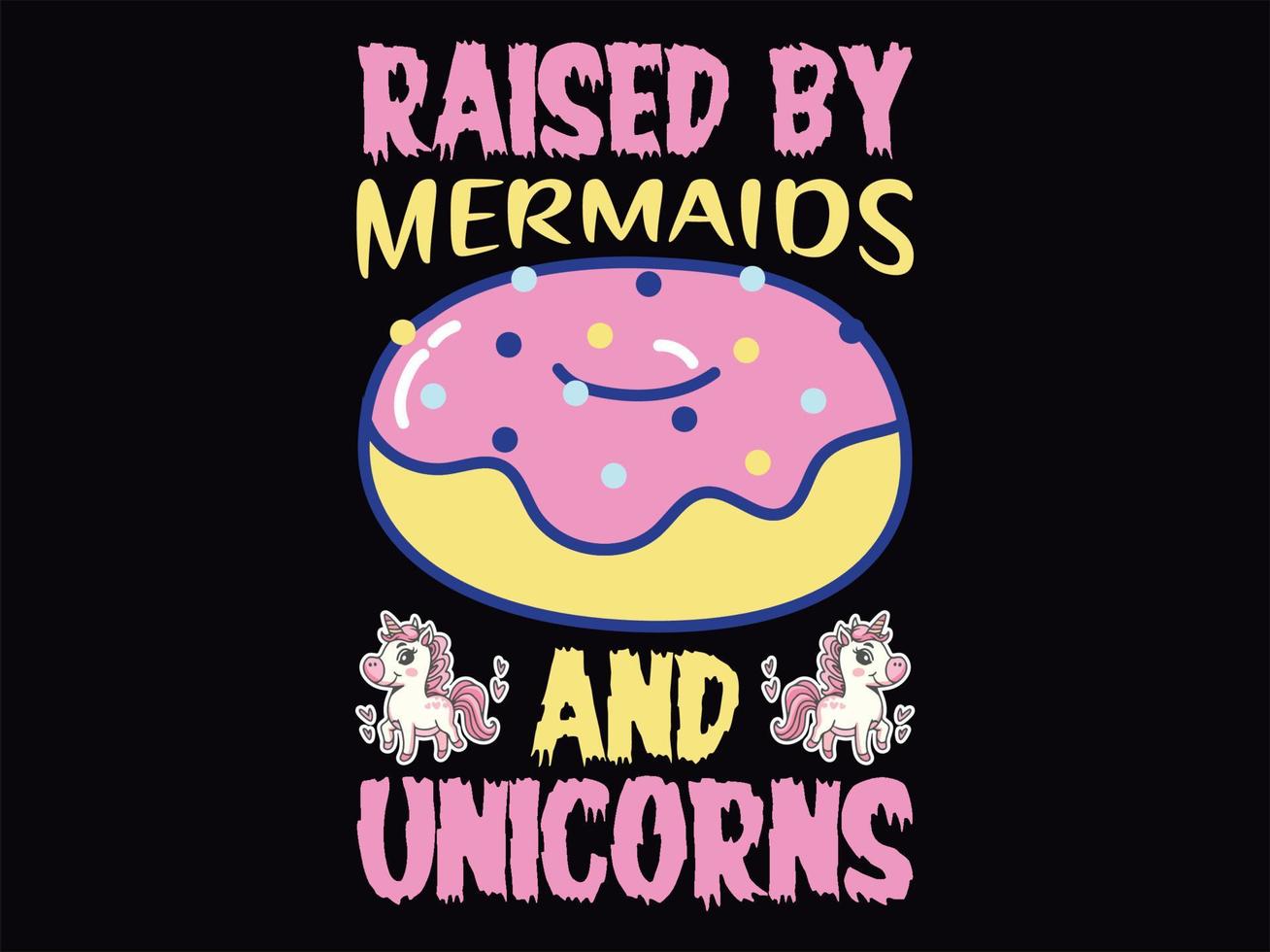 Unicorn t-shirt design vector file