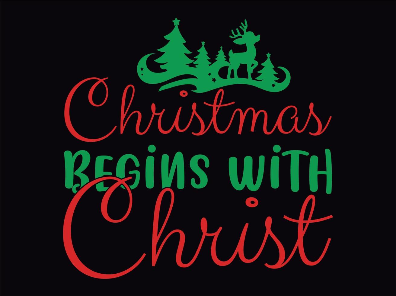 Christmas t-shirt design file vector