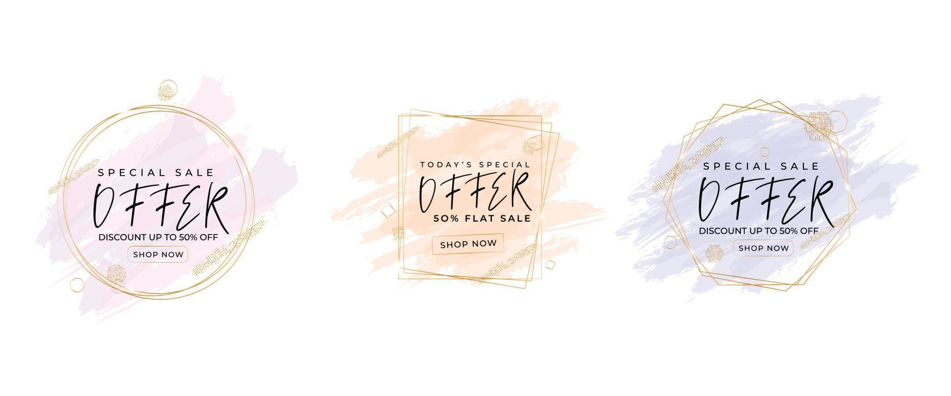 Sale banner template vector