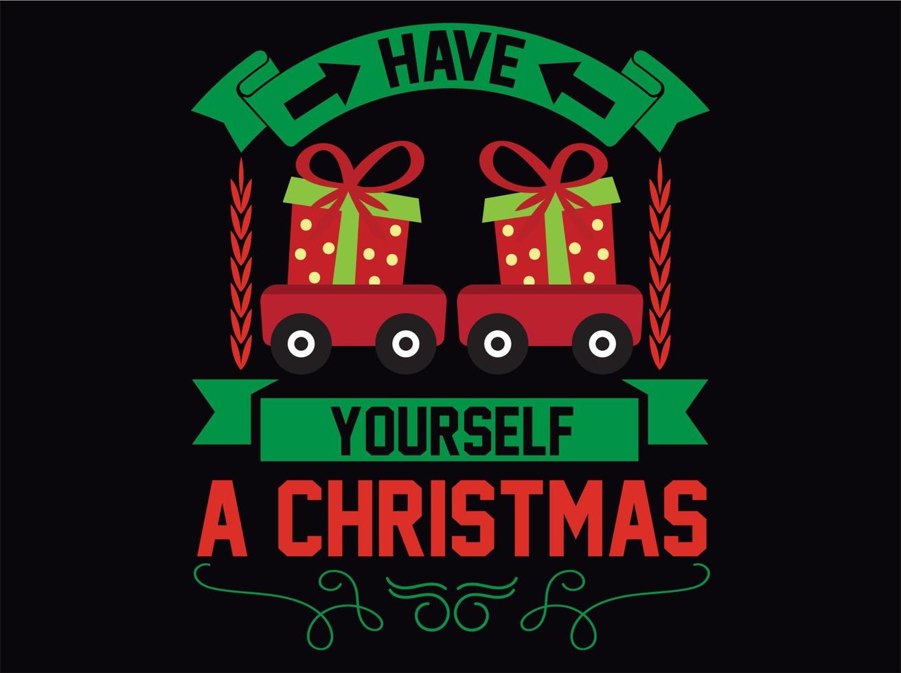 Christmas t-shirt design vector file