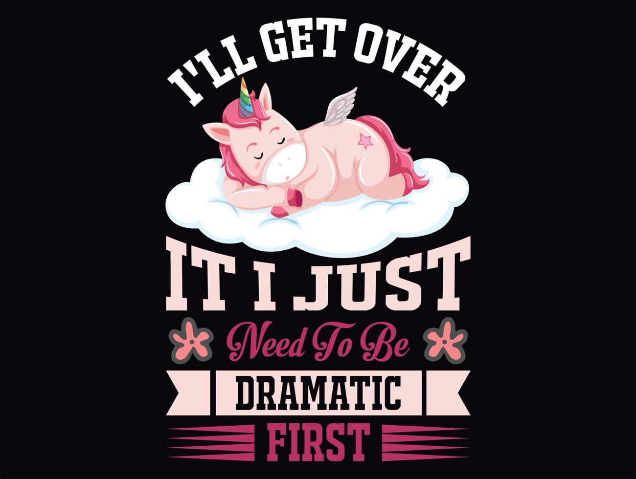 Unicorn t-shirt design vector file