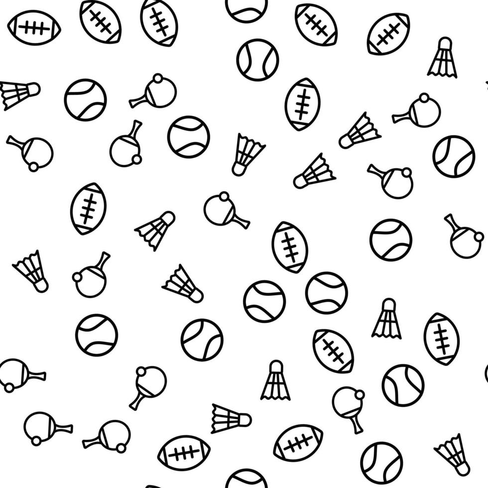 impresión de patrones sin fisuras de elemento de deporte de fútbol vector
