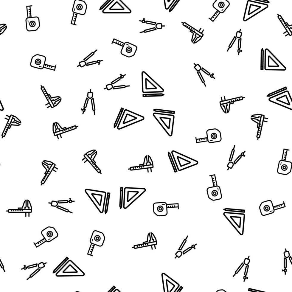 Engineering Instruments Seamless Pattern Vector