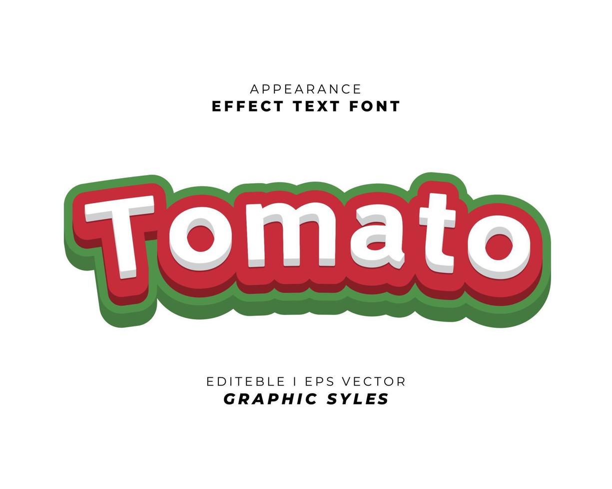 text effect font 3D color. vector