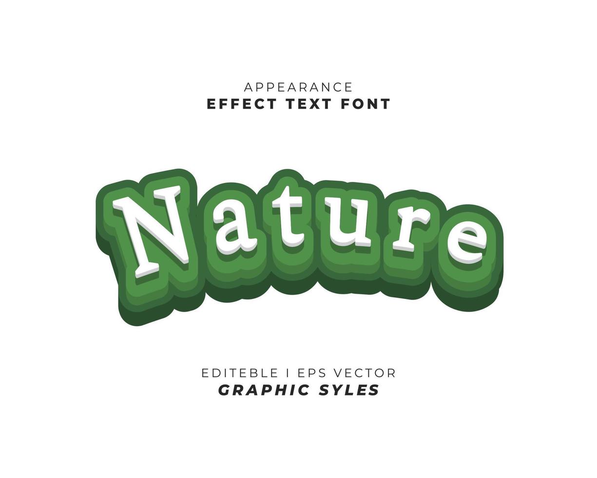 text effect font 3D color. vector