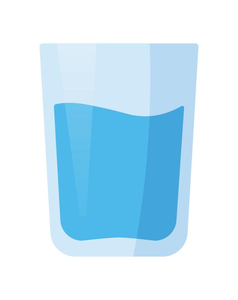 vaso de agua vector