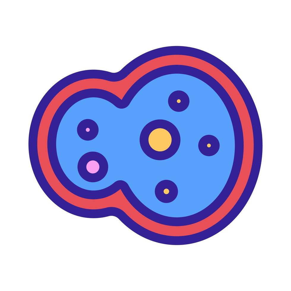 Bacterium icon vector. Isolated contour symbol illustration vector