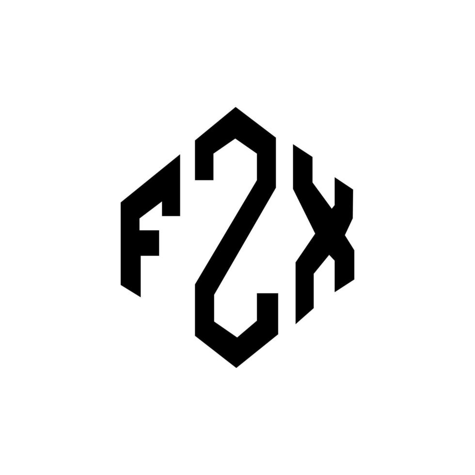 FZY letter logo design with polygon shape. FZY polygon and cube shape logo design. FZY hexagon vector logo template white and black colors. FZY monogram, business and real estate logo.