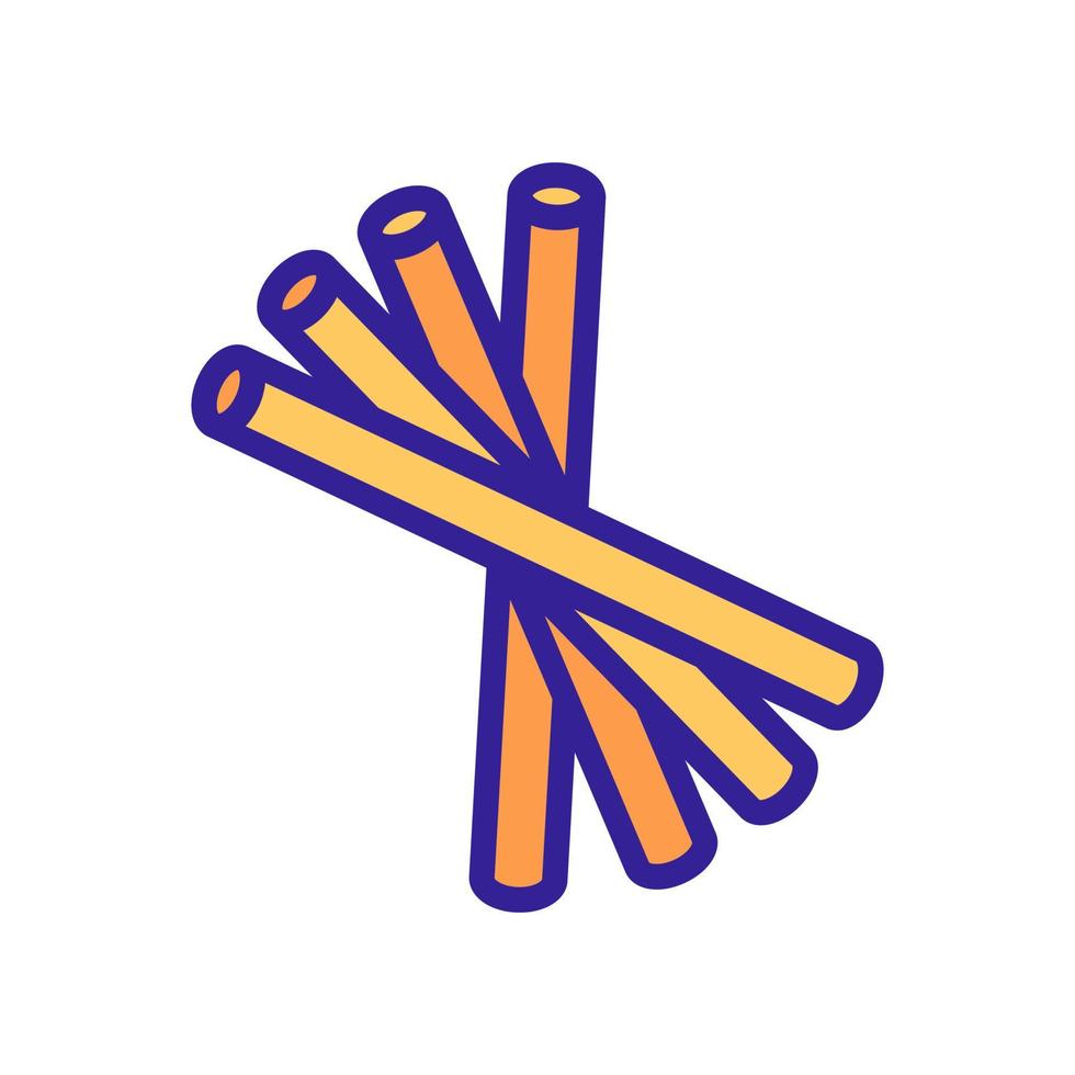 pasta from wheat icon vector. Isolated contour symbol illustration vector