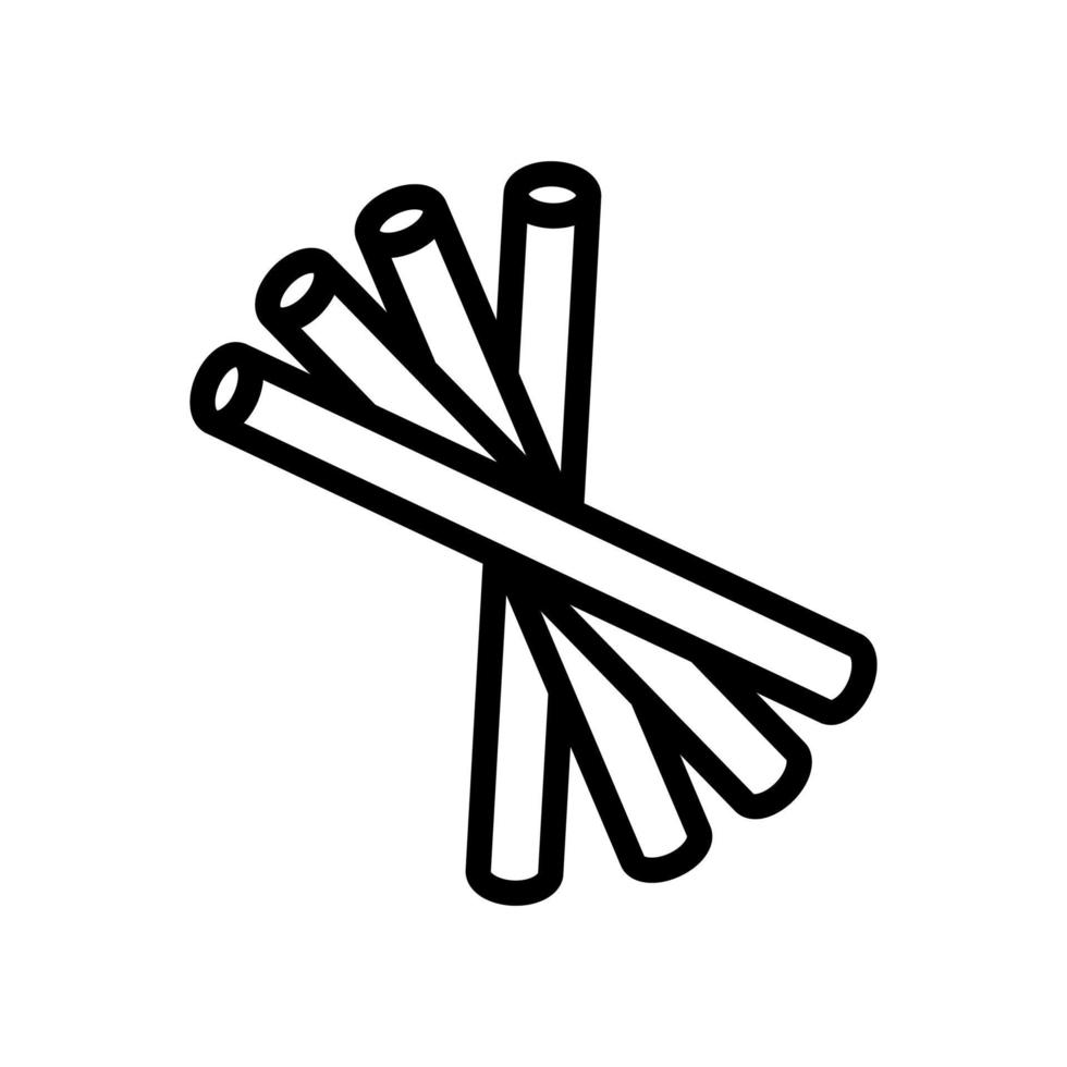 pasta from wheat icon vector. Isolated contour symbol illustration vector