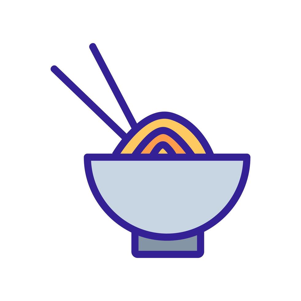 pasta from wheat icon vector. Isolated contour symbol illustration vector