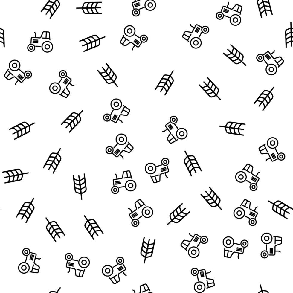 Agriculture Production Seamless Pattern Vector