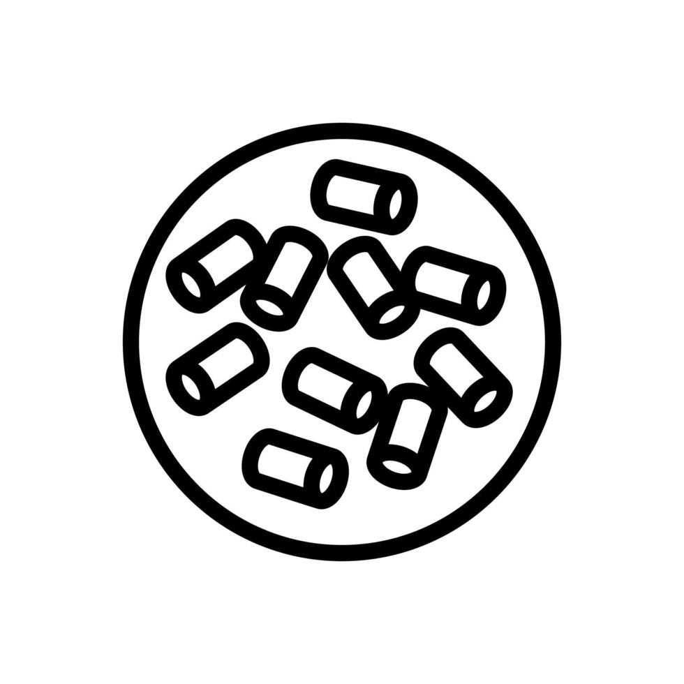 pasta from wheat icon vector. Isolated contour symbol illustration vector